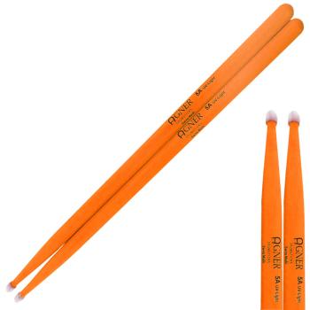 Agner Schlagzeugstöcke 5 A UV-Light  Orange mit keepdrum 5A