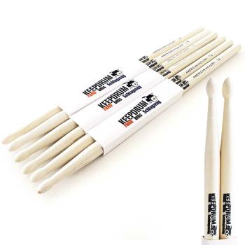 keepdrum Schlagzeugstöcke 7A Hickory Drumsticks 3 Paar