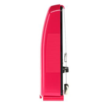 Wittner Metronom Taktell Piccolo mechanisch Dunkelrosa mit Tuch