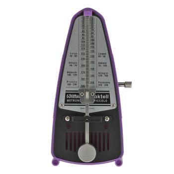 Wittner Metronom Taktell Piccolo mechanisch Violett mit Tuch