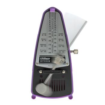 Wittner Metronom Taktell Piccolo mechanisch Violett mit Tuch