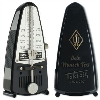 Wittner Metronom 836 Taktell Piccolo Schwarz mit personalisierter Gravur