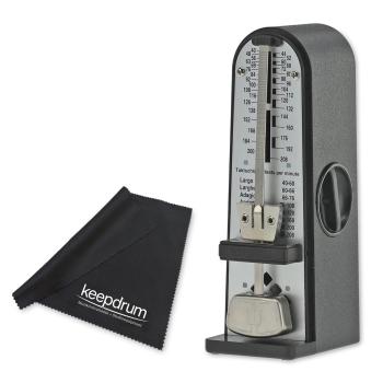 Wittner Metronom Taktell Piccolino Schwarz mit Tuch