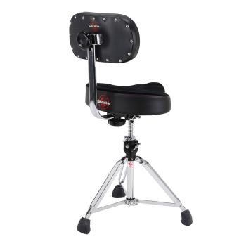 Gibraltar 9608MB Schlagzeughocker mit Lehne und Sticks