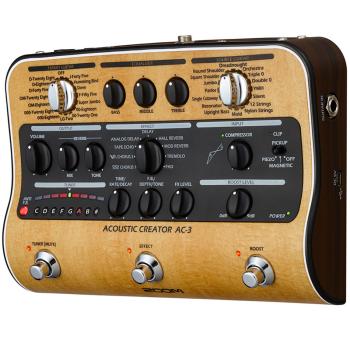 Zoom AC-3 Effektgerät mit Klinkenkabel 3m