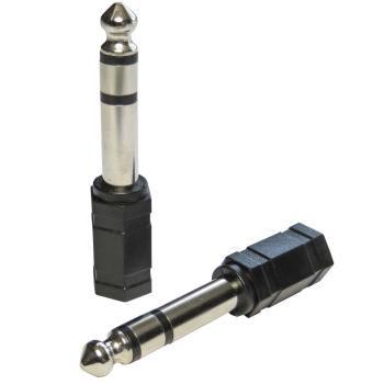 keepdrum ADA059 Klinken-Adapter 3,5mm Buchse zu 6,3mm 2-STÜCK