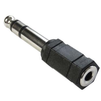 keepdrum ADA059 Klinken-Adapter 3,5mm Buchse zu 6,3mm 2-STÜCK