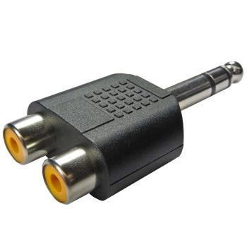keepdrum ADA062 Adapter Stereo Cinch RCA Buchse - 6,3mm Klinke 2STÜCK