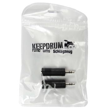 keepdrum ADA074 Adapter 6,35mm Klinken zu 3,5mm Klinkestecker 2 Stück