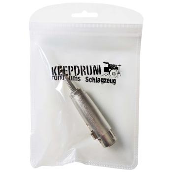 keepdrum ADP11 XLR Female - 6,3mm Klinke Stecker Male Adapter