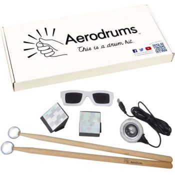 Aerodrums Air-Drumming E-Drum mit Sticks 5BB Black