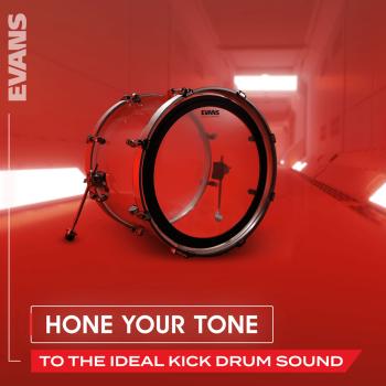 Evans BD24EMADCW 24 Bassdrum Fell White Coated
