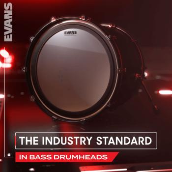 Evans BD24EMADCW 24 Bassdrum Fell White Coated