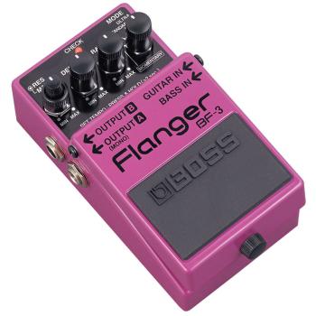 Boss BF-3 Flanger Pedal Effektgerät mit Netzteil