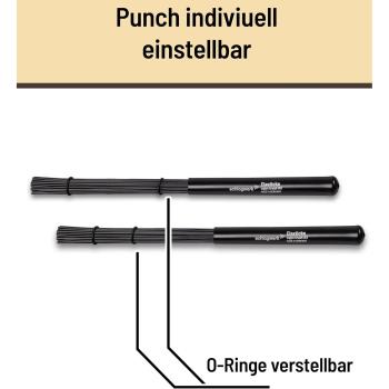 Schlagwerk BRC03 Cajon Brush Besen Elasticks Nylon