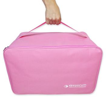 keepdrum CB-01PK Cajon-Tasche Pink mit Sitz-Pad