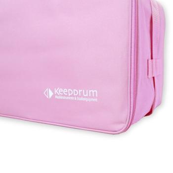 keepdrum CB-01PK Cajon-Tasche Pink mit Sitz-Pad