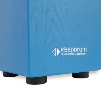 keepdrum DC1M BL Junior Cajon Blau mit Sitzpad Pink