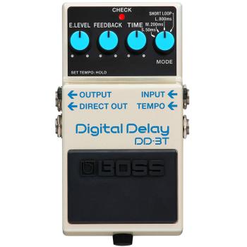 Boss DD-3T Delay mit FS-5U Fußtaster mit Patchkabel