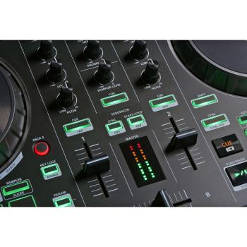 Roland DJ-202 USB-DJ-Controller mit Tasche und Tuch