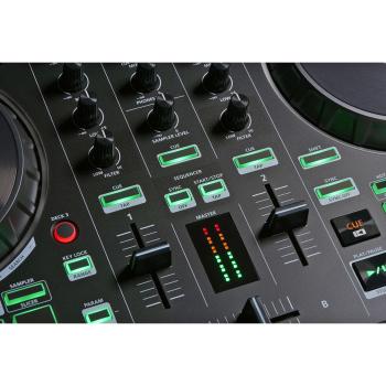 Roland DJ-202 USB-DJ-Controller mit Kopfhörer