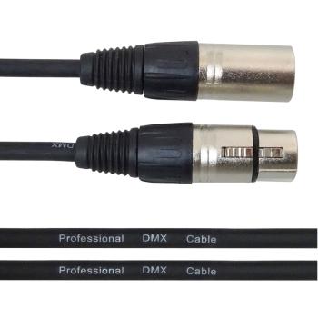 keepdrum 3m DMX Kabel 3-pol XLR 100-Ohm 3 Stück