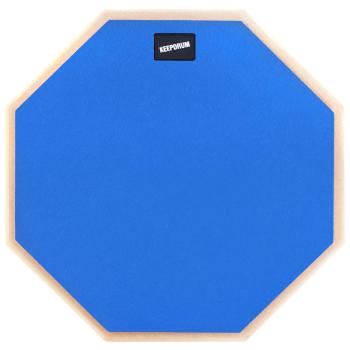keepdrum DP-BL12 Schlagzeug Übungs-Pad Blau 12