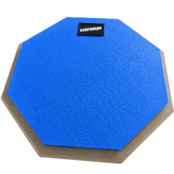 keepdrum DP-BL12 Practice Pad Blau 12 mit Sticks 5BB