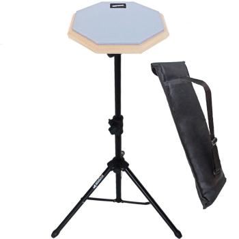 keepdrum DP-GY8 Practice Pad Grau mit Pad-Ständer