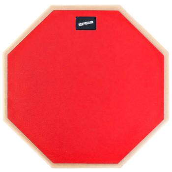 keepdrum DP-RD12 Drum Practice Pad Rot Übungspad 12