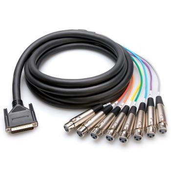 Hosa DTF-807 Multicore Kabel 8-fach DB25 XLR-F 7m