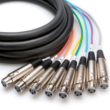 Hosa DTF-807 Multicore Kabel 8-fach DB25 XLR-F 7m