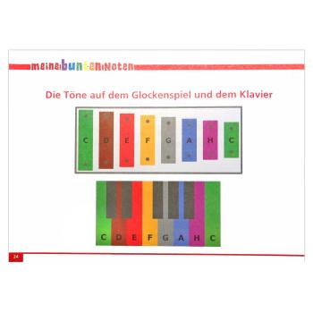 keepdrum Fisch Glockenspiel mit Notenheft