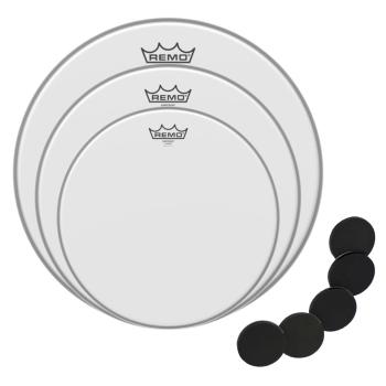 Remo Emperor Coated Fusion Fell-Set  mit keepdrum Pads