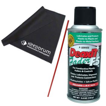 Caig DeoxIT F5S-H6 Faderlube Spray mit Mikrofasertuch