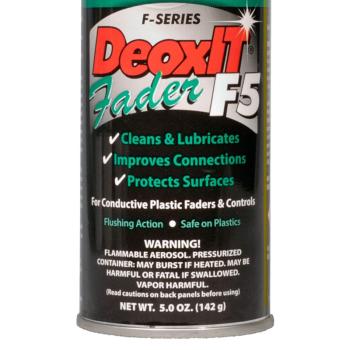 Caig DeoxIT F5S-H6 Faderlube Spray mit Mikrofasertuch