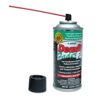 Caig DeoxIT F5S-H6 Faderlube Spray mit Mikrofasertuch