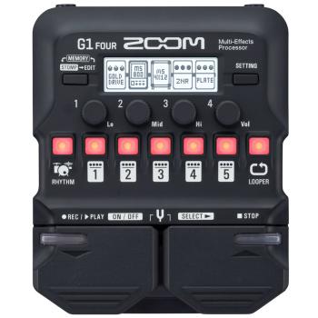 Zoom G1 FOUR Multi-Effektgerät mit Klinkenkabel