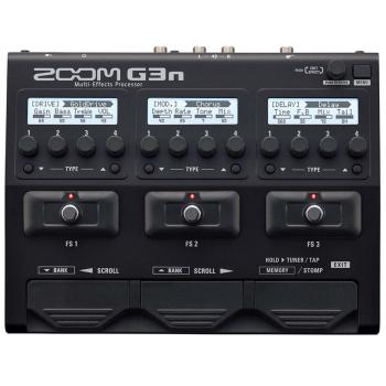 Zoom G3n Multi-Effektgerät mit Kopfhörer