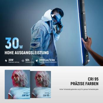 Neewer Stablicht GC30C aufblasbare LED-Stableuchte