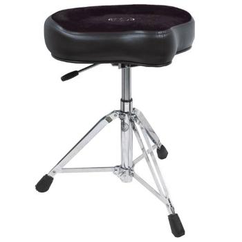Roc-n-Soc Gaslift-Schlagzeughocker Sattel mit Lehne Schwarz