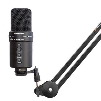 Samson G-Track Pro USB-Mikrofon mit Mikrofonarm