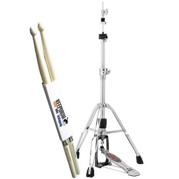 Pearl H1050 Redline Hihat-Ständer mit Schlagzeugstöcken