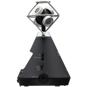 Zoom H3-VR 360° Audio-Recorder mit Fell-Windschutz