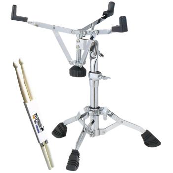Tama Snare-Ständer HS40LOWN mit Schlagzeugstöcken