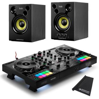 Hercules Inpulse 500 DJ Controller mit DJMonitor42 Boxen