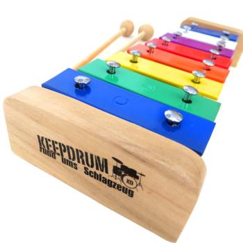 keepdrum KGS2 Glockenspiel für Kinder mit Tasche Pink