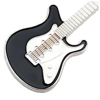 keepdrum Schlüsselanhänger E-Gitarre in Schwarz