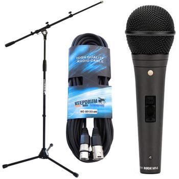 Rode M1-S Mikrofon mit Mikrofonständer mit Kabel