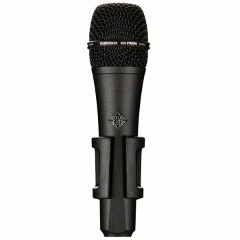 Telefunken Mikrofon M80 schwarz mit Mikrofonständer gerade